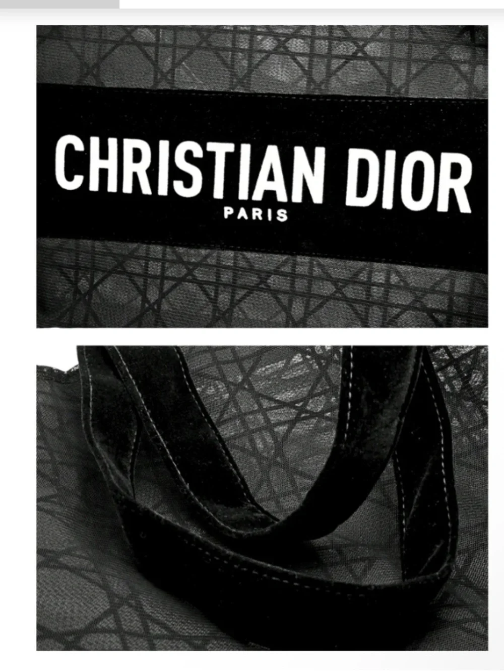 Dior Black Logo Tote Bag GWP